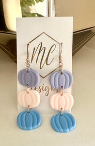 Triple Tiered Pumpkin Earring