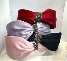 Wide Headband Adorned with Rhinestones