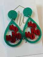 Ho Ho Ho Christmas Earrings