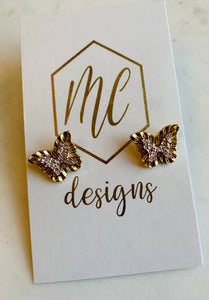 Shiny Butterly Studs