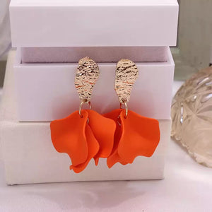 Small Matte Petal Earrings