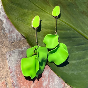 Dropped Flower Petal Earrings