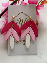 Multicolor Leaf Clay Earrings