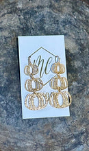Triple Pumpkin Halloween Earrings