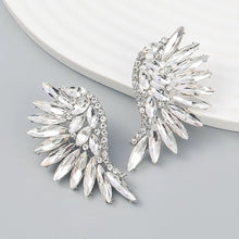 Rhinestone Wing Earrings Elegant