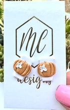 All About Clay Pumpkin Spice Stud Earrings