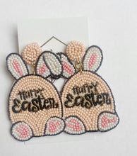 Happy Easter Bunny Beaded earring