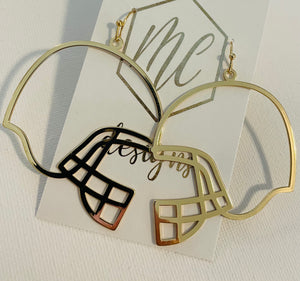 Football Helmet Earrings