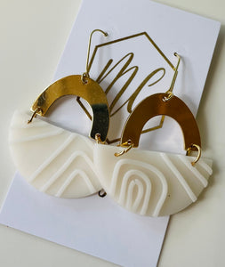 Abstract Clay Polymer Earrings