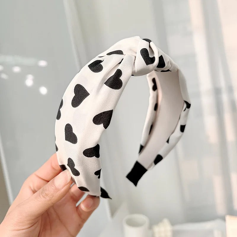 Heart Headband Wide Knot
