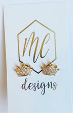 Sparkle Crown Stud Earrings