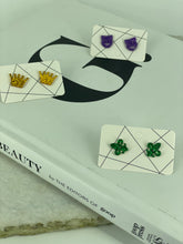 Mardi Gras Acrylic Studs