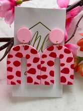 Pink on Pink Arch Earrings
