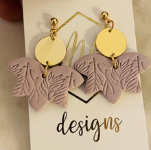 Textured Flower Clay Earrings