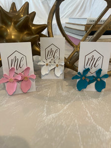 Large Flower Stud Earrings