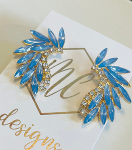 Jeweled Wing Earrings