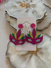 Mardi Gras Mask Earrings