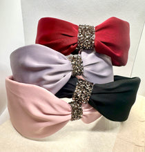 Wide Headband Adorned with Rhinestones