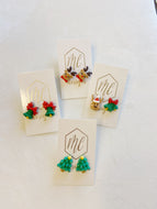 Christmas Clay Studs