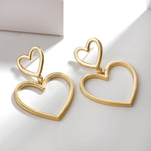 Double Heart Earrings