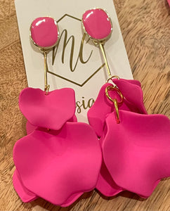 Dropped Flower Petal Earrings