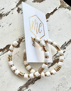 Classy Beaded Hoop