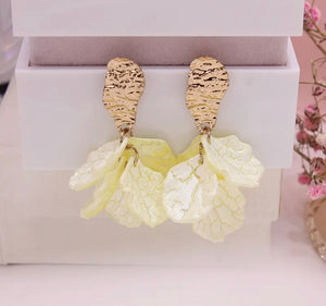 Flower Petal Earrings Bridesmaid