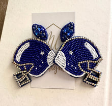New Football Beaded Earrings