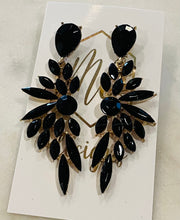 Black Stone Earrings Elegant