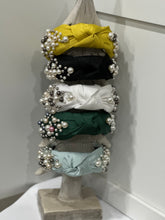 Fancy Pearl Beaded Knot Headbands