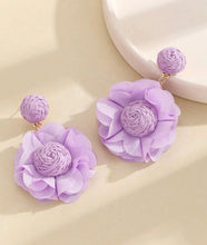 Flower Rattan Earrings