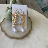 Flower Elegant Pearl Earrings