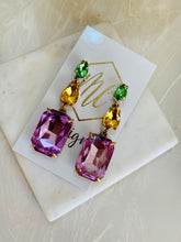 Mardi Gras Jeweled Earrings