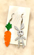 Bunny and Carrot Earrings Easter