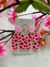 Pink on Pink Arch Earrings