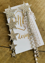 Star Pearl Rhinestone Earrings