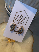 Lightning druzy stud
