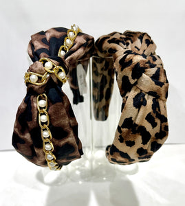 Leopard Knot Headband