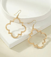 Quatrefoil Gold and Silver Earrings Everyday