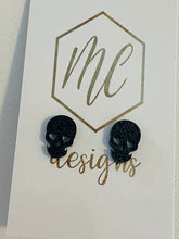 Glitter Halloween Stud Earrings