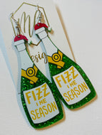 Christmas Champagne Earrings