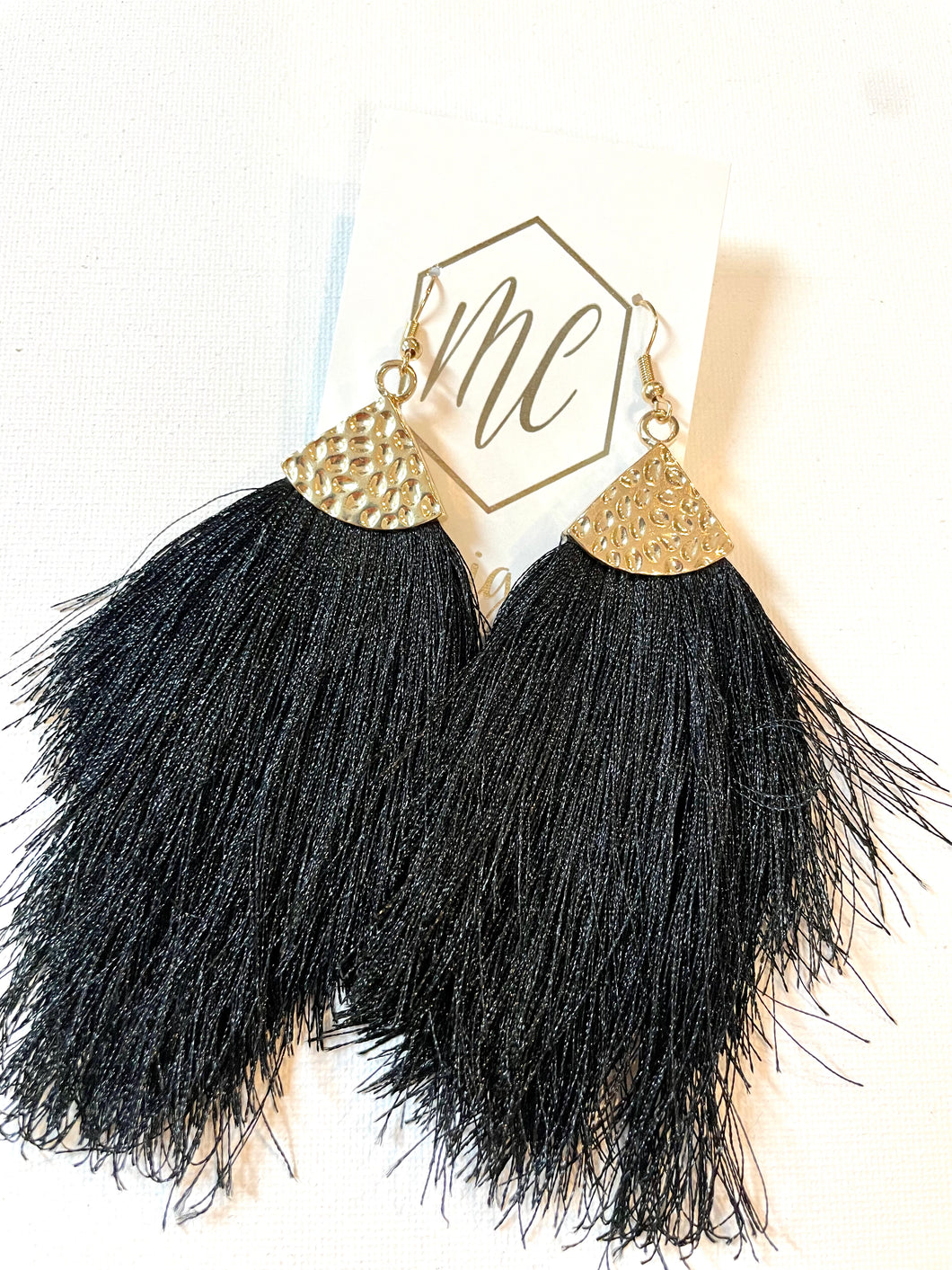 Long Fringe Tassel Statement Earrings