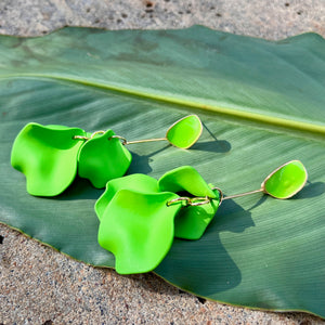 Dropped Flower Petal Earrings