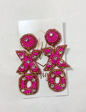 XO Love Beaded Valentine Earrings