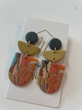 Floral Vintage Pattern Clay Earrings