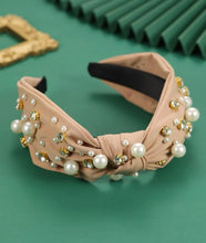 Jewel Pearl Knot Headbands
