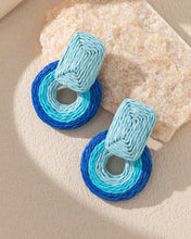 Color Block-circle Earrings