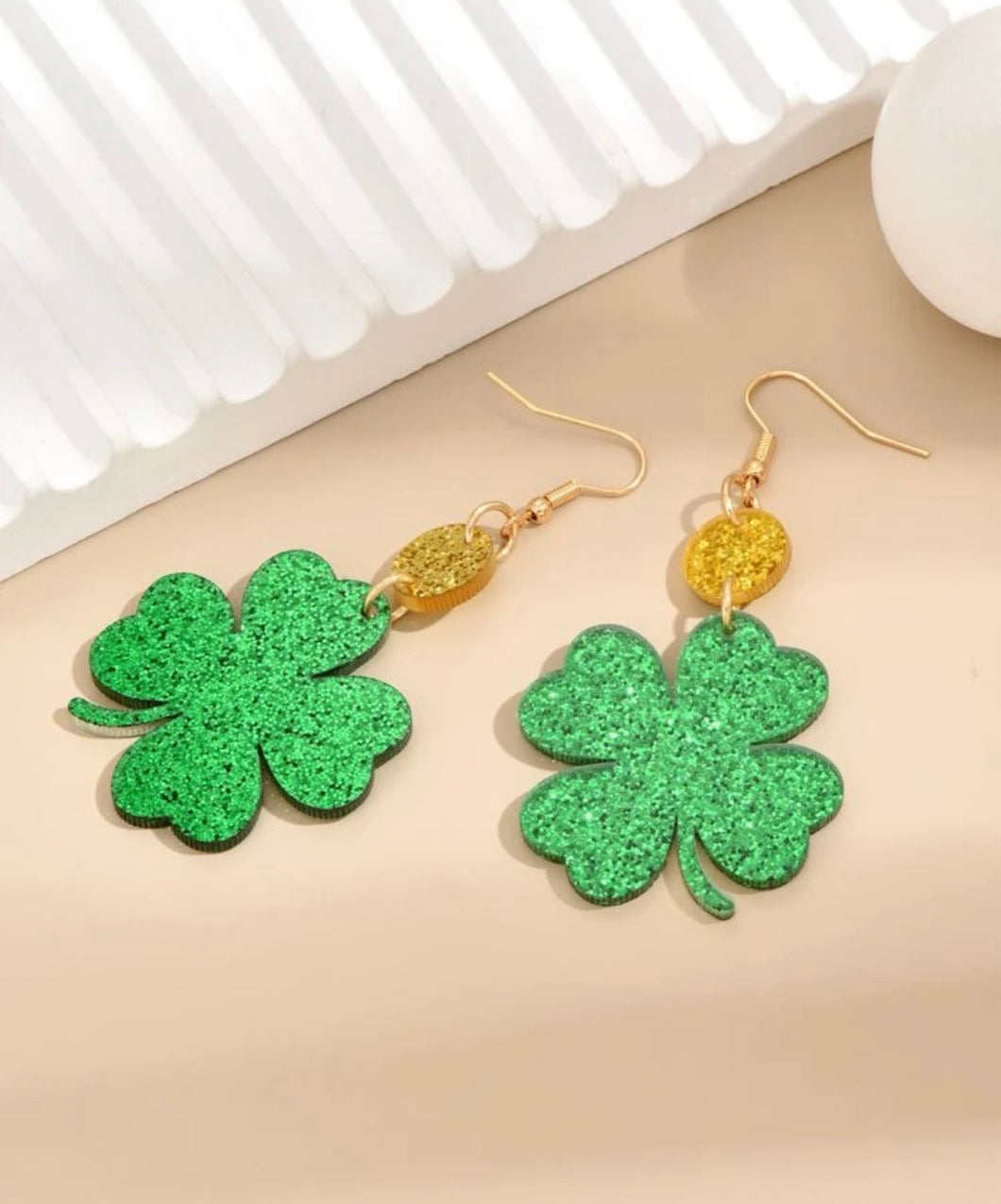 Clover Glitter St Paddy’s Earrings