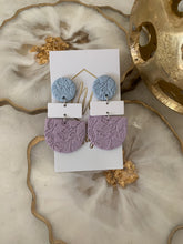 Textured Clay Flower Earrings