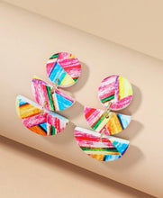 Multicolor Tiered Earring